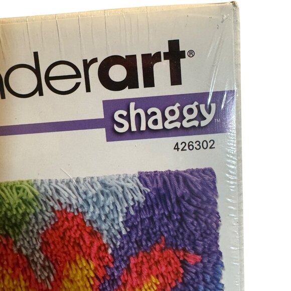 Winderart Shaggy Latch Rug art Craft kit NWT Flower Floral - Picture 3 of 8